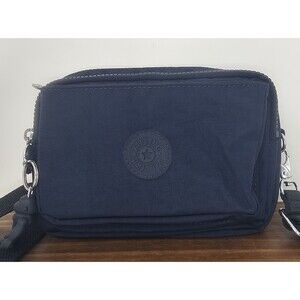Kipling Abanu Multi Pocket Convertible Crossbody Waist Bag Blue NWOT